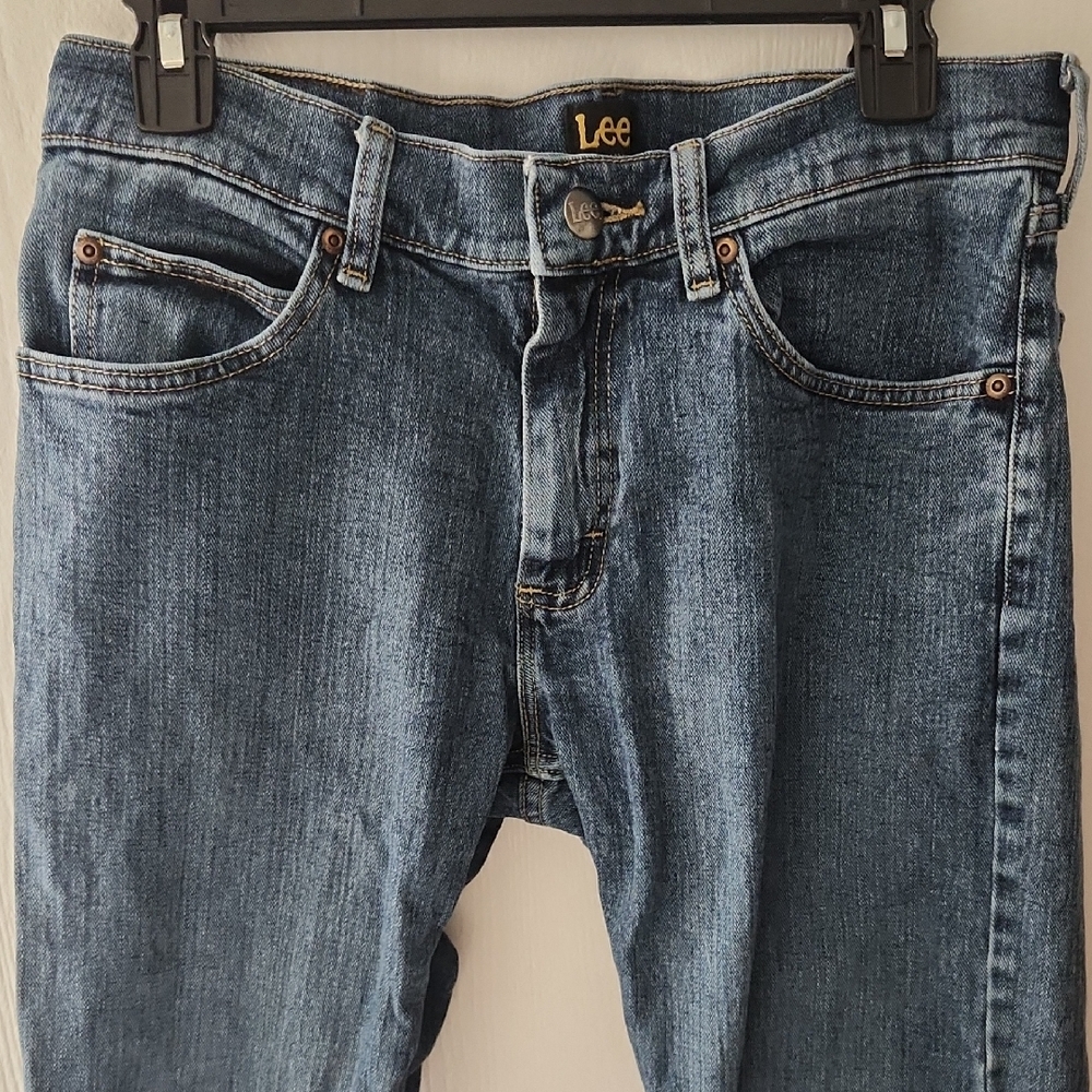 Lee Men's Denim Straight Jeans in Blue